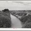 Irrigation canal, Scottsbluff, Nebraska. North Platte River Valley.