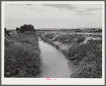 Irrigation canal, Scottsbluff, Nebraska. North Platte River Valley.