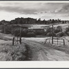 Gate entrance to Bar ED dude ranch. Buford, Wyoming.