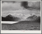 Twin Lakes with Mount Elbert and Mount Harvard after the blizzard. Colorado.