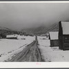 Ashcroft, Colorado. Ghost mining town after early blizzard.