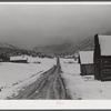 Ashcroft, Colorado. Ghost mining town after early blizzard.