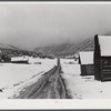 Ashcroft, Colorado. Ghost mining town after early blizzard.