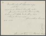 Methodist Parsonage. North side Main Street alias Jericho and Smithtown Turnpike, between S.E. White Tailor Shop and Presbyterian Parsonage. Smithtown Branch, Smithtown