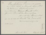 Presbyterian Parsonage. North side Main St. alias Jericho and Smithtown Turnpike on northwest corner of street of road to Nissequogue. Smithtown Branch, Smithtown
