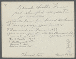 David Hubbs House. East side road from Smithtown Branch to Hauppauge. North of junction with Mt. Pleasant Rd. Smithtown Branch, Smithtown