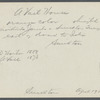 A. Vail House. Aaron L. Veil kept a tavern for the accomodation of the trout fishermen. North side Jericho and Smithtown Turnpike, east of Islip Road and Davis Mill.  Smithtown, Smithtown