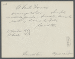 A. Vail House. Aaron L. Veil kept a tavern for the accomodation of the trout fishermen. North side Jericho and Smithtown Turnpike, east of Islip Road and Davis Mill.  Smithtown, Smithtown