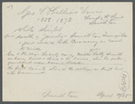 George T. Phillips House. First County Store was kept in the basement of house.  South of Jericho and Smithtown Turnpike, west of railroad crossing on road to mill. Smithtown, Smithtown
