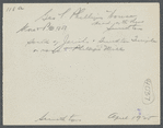 George T. Phillips House. First County Store was kept in the basement of house.  South of Jericho and Smithtown Turnpike, west of railroad crossing on road to mill. Smithtown, Smithtown