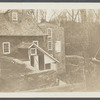 Gristmill. Northeast corner of Bridge Street and Spring Street. Bridge Street in foreground. Stony Brook, Smithtown