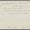 Judge Joshua Smith Jr. House. Called "Hauppauge Neck." 300 ft. north of Old Country Road. Hauppauge, Smithtown