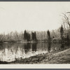 View of pond. South side of Old Country Road (road to Commack) on the West Brook nearly opposite Caleb Smith residence. Hauppauge, Smithtown