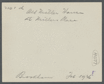 Old Miller House at Millers Place. Known as "The Ark." North side of North Country Road nearly opposite road to Depot. Coram, Brookhaven