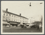 Former Grand Central Hotel (alias Hewlett's Hotel). Built 1840 by Samuel Carmen and maintained until 1847. Kreischer later owner. On Fourth Street near northeast corner of Main Street. Hempstead, Hempstead