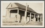 G.N. Searing House (1873). Known as the "Homestead on the Hill." Said to have been used as soldier barracks. Prospect Street between S. Franklin and  S. Main Street. Hempstead, Hempstead