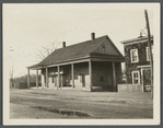G.N. Searing House (1873). Known as the "Homestead on the Hill." Said to have been used as soldier barracks. Prospect Street between S. Franklin and  S. Main Street. Hempstead, Hempstead