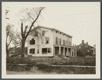 B. Hendrickson House (1873). Shown being taken down. Northwest corner Franklin and Orchard Street. Hempstead, Hempstead