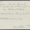 W.T.D. Maurice Farmhouse. On United Hunt Club ground, opposite Belmont Park. Southwest side of Hempstead Turnpike (Fulton Street). Hempstead, Hempstead