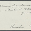 W.T.D. Maurice Farmhouse. On United Hunt Club ground, opposite Belmont Park. Southwest side of Hempstead Turnpike (Fulton Street). Hempstead, Hempstead