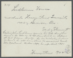 N. Ludlum House. North side of Hempstead Turnpike, west of Benson Avenue, east of Elmont. Elmont, Hempstead