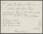 N. Ludlum House. North side of Hempstead Turnpike, west of Benson Avenue, east of Elmont. Elmont, Hempstead