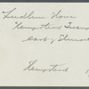 N. Ludlum House. North side of Hempstead Turnpike, west of Benson Avenue, east of Elmont. Elmont, Hempstead