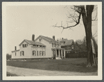 William Brower House. North side Broadway, west of Trinity P.E. Parsonage (on right). Hewlett, Hempstead