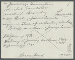 J.H. Jennings House. Was general store, post office and known as Jennings Corner. North side Broadway, northwest corner of Rockaway and Jamaica Turnpike. Lawrence, Hempstead