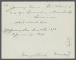 J.H. Jennings House. Was general store, post office and known as Jennings Corner. North side Broadway, northwest corner of Rockaway and Jamaica Turnpike. Lawrence, Hempstead