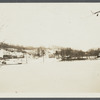 View of Silver Lake, alias Upper Pond. View from Presbyterian Church on eastern Village Road looking west. Roslyn, North Hempstead