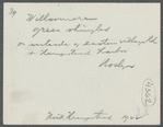 Admiral Aaron Ward's House. Called "Willowmere," an old colonial mansion. West side of Eastern Village Road or East Bank Road on Hempstead Harbor. Roslyn, North Hempstead 