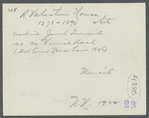 R. Valentine House. North side Jericho Turnpike, northeast corner Herrick Road. Mineola, North Hempstead