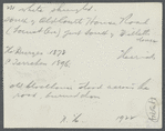 H. Durgen House (1873). South side of Old Court House Road (Locust Avenue), south of Willetts House. (Old
blockhouse stood across the road, burned down).  Searingtown,  North Hempstead