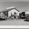 Sorting and grading and bagging early potatoes to be hauled by truck and shipped to all parts of the country. Gilcrest, Colorado.