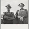 Frank Hagemeister, treasurer of cooperative association, and Elmer A. Colpitts, on the board of directors of cooperatives association on Scottsbluff Farmsteads. FSA (Farm Security Administration) project, Scottsbluff, Nebraska..