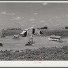 Poultry houses and barn on Two Rivers Non-Stock Cooperative, a FSA (Farm Security Administration) co-op. Waterloo, Nebraska.