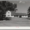 Office building at Two Rivers Non-Stock Cooperative, a FSA (Farm Security Administration) co-op. Waterloo, Nebraska.