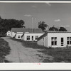 Poultry houses at Two Rivers Non-Stock Cooperative, a FSA (Farm Security Administration) co-op. Waterloo, Nebraska.