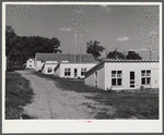 Poultry houses at Two Rivers Non-Stock Cooperative, a FSA (Farm Security Administration) co-op. Waterloo, Nebraska.