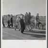 Children coming home from school. Two Rivers Non-Stock Cooperative Company, FSA (Farm Security Administration) co-op. Waterloo, Nebraska.