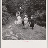 Members of the Strohl family at a family reunion in Flagstaff Park near Mauch Chunk, Pennsylvania.