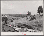 Scene on Britton farm near Falls Creek, Pennsylvania, showing combination of coal mining and farming.