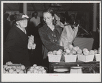 Customers at Tri-County Farmers Co-op Market at Du Bois, Pennsylvania.