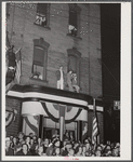 Spectators at labor day parade in Du Bois, Pennsylvania.