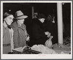 Customers at Tri-County Farmers Co-op market at Du Bois, Pennsylvania.