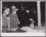 Customers at Tri-County Farmers Co-op market at Du Bois, Pennsylvania.