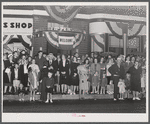 Spectators at labor day parade in Du Bois, Pennsylvania.