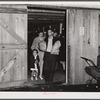 Customers leaving the Tri-County Farmers Co-op Market at Du Bois, Pennsylvania.