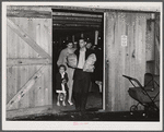 Customers leaving the Tri-County Farmers Co-op Market at Du Bois, Pennsylvania.